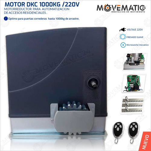 Motor Porton Electrico Dkc 1000kg /220v Kit Completo
