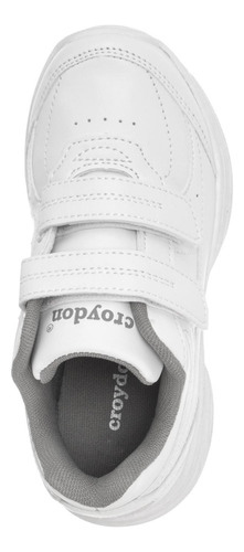Imagen 6 de 8 de Zapatos Colegial 11 New Blanco Para Niño Y Niña Croydon