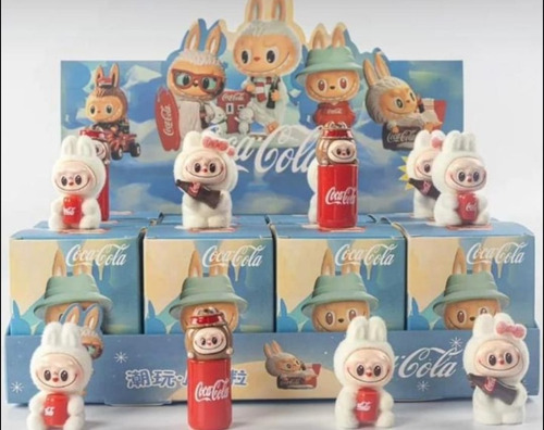 Labubu Caja Sopresa Muñequito Chibi Cocacola Kawaii C/u