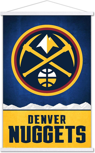 Nba Denver Nuggets - Póster De Pared Con Logotipo 18 C...