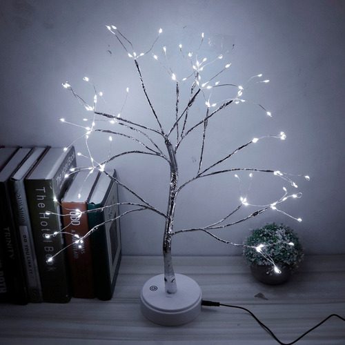 Luz Nocturna Led, 108 Led, Lámpara De Árbol De Bonsái, Bater