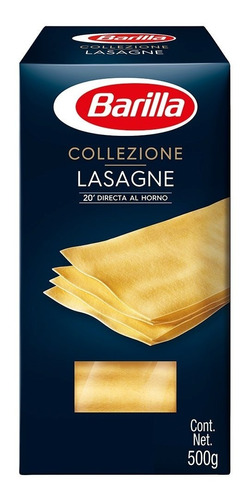 Pasta Barilla Para Lasagna 500 Gr