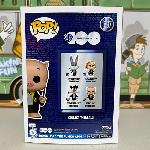 Funko Pop! Looney Tunes Porky Pig Hufflepuff 1337 Fall Conve