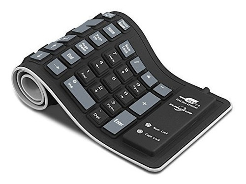 Sungwoo Teclado Enrollable Plegable De Silicona Con Cable Us