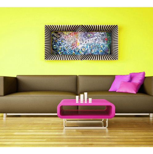 Cuadro Cazart Original Abstracto Moderno Pintado A Mano