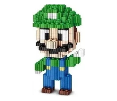 Mini Bloques  Luigi Figura 3d Armable