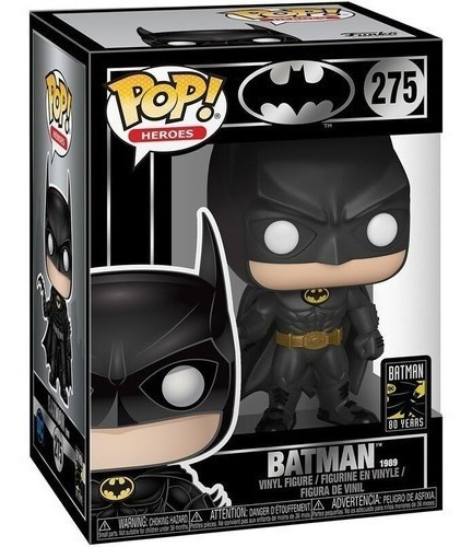 Funko Pop Batman 1989 Comic 80 Años 275 Plateado