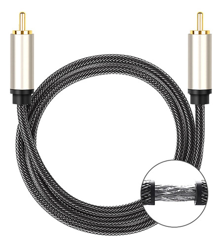 ( Cable Coaxial De Audio Digital Rca Macho A Macho Subwoofer