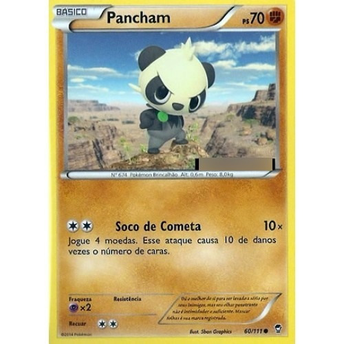 2x Pancham - Pokémon Físico Comum 60/111 - Pokemon Card Game