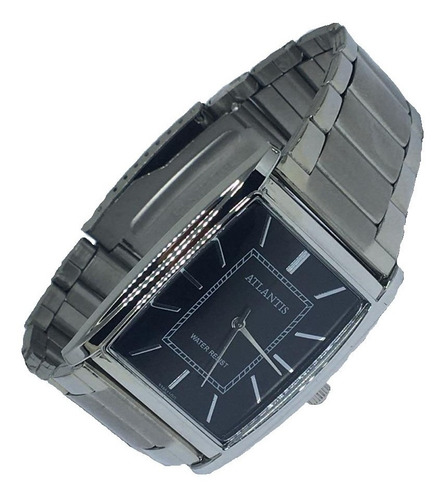 Relógio Masculino Original Atlantis Social Luxo Prata