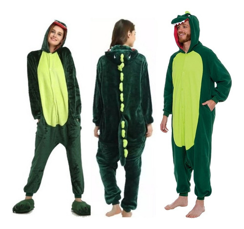 Pijamas Dinosaurio Unisex Para Adultos