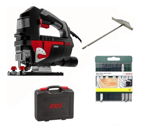 Sierra Caladora Skil 4550  6 Vel 550w  + Set Hojas Bosch