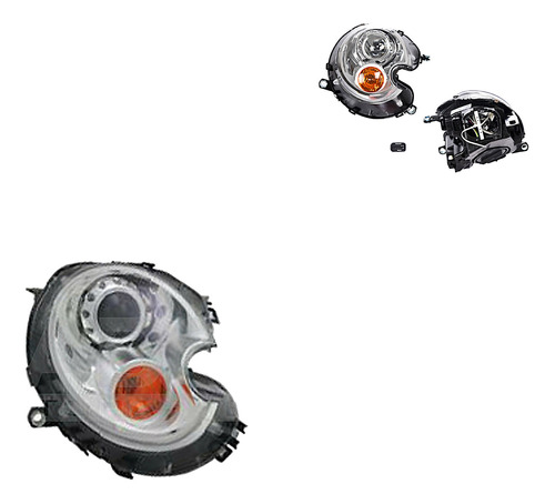 (2) Faros Mini Cooper 2008-2012 Generica