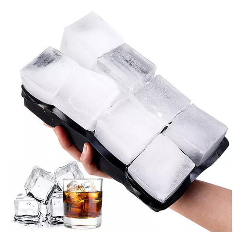 W Moldes Para Cubitos De Hielo De Silicona Apilables,