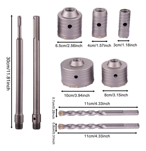 A Kit De Sierra Perforadora Para Hormigón, Brocas Para