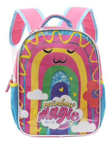 Mochila Escolar Niñas Nena Jardin Niños Reforzada Espalda Color Rosa