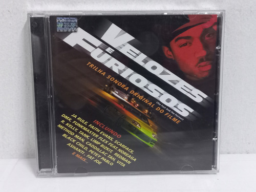 Cd- Velozes E Furiosos- Trilha Sonora Original Do Filme Versão Estandar Capinha Acrílica Simples (Usado)