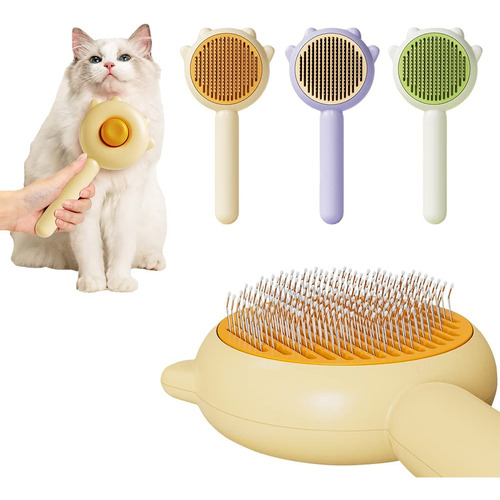 Lindo Cepillo Para El Pelo Peine De Masaje Para Perros Gatos