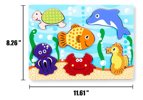 Exploratoy Chunky Puzzles Para Niños Pequeños 1-3, Granja, M