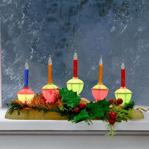 Lámparas De Velas De Burbujas De Luz De Navidad 5, Enchufe 5