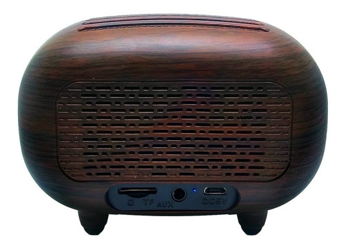 Parlante Portatil Bluetooth Vintage Retro Display Lcd Fm Sd