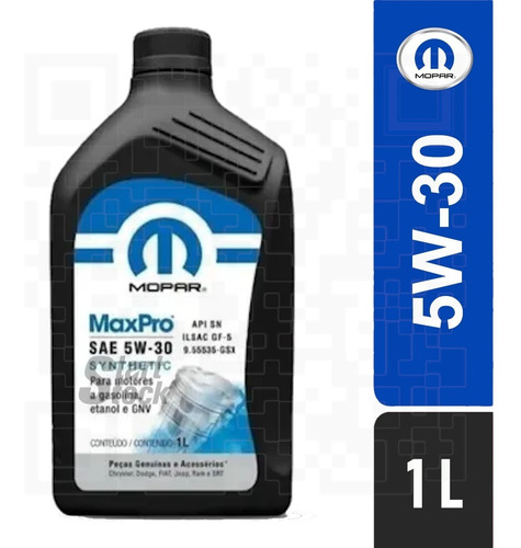 Imagen 1 de 3 de Aceite Mopar 5w30 Fiat Jeep Dodge Ram Chrysler Original 1 L