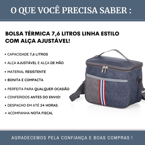 Imagem 2 de 6 de Necessaire Térmica 7,6 Lt Bebidas Academia Camping Marmita