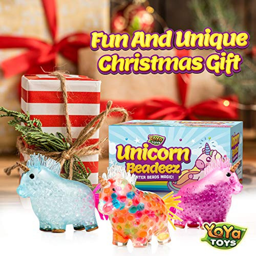 Juego Para Aliviar La Ans Yoya Toys Beadeez Unicorn Squishy