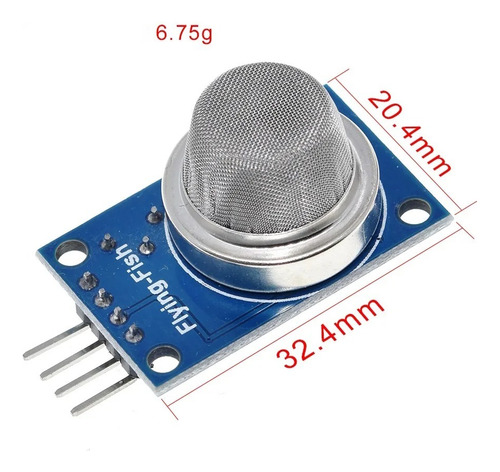 2 Piezas Módulo Mq-9 Sensor Detector Gas De Combustible Mq9