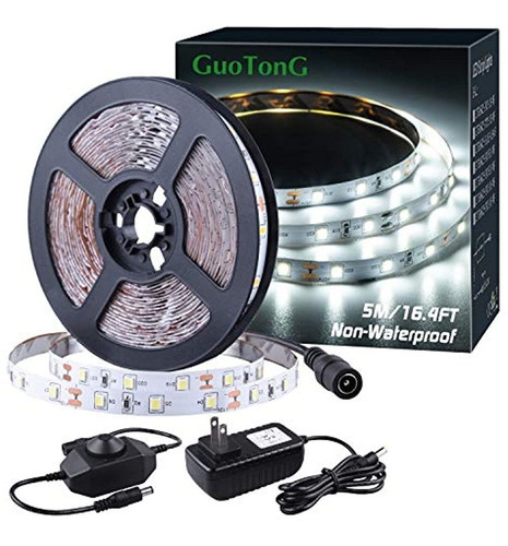 Guotong Kit De Tira De Luz Led Regulable Con Fuente De Alime