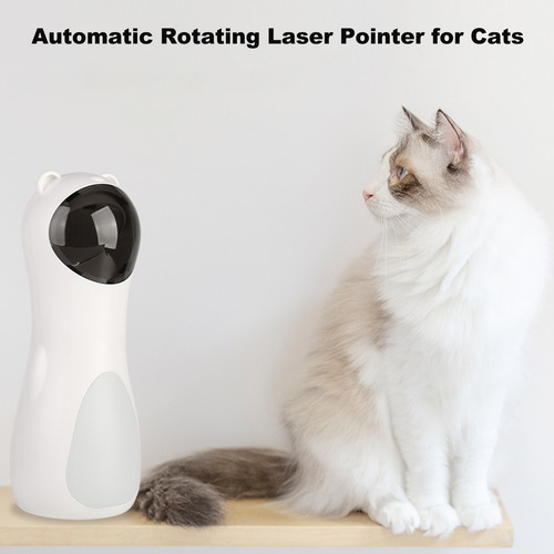 Imagen 5 de 9 de Juguete Láser Para Gato Puntero Láser Giratorio Automático