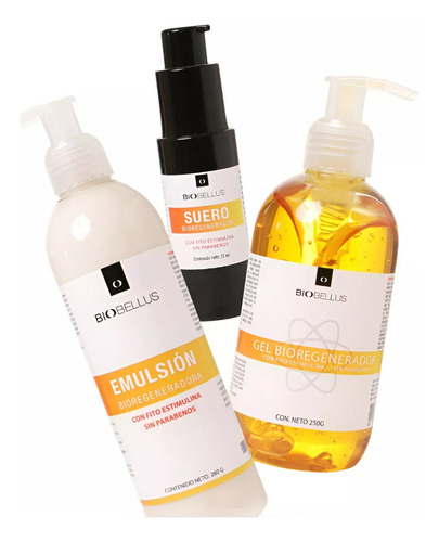 Skincare Bioregenerador Emulsion + Gel 250g +serum Biobellus
