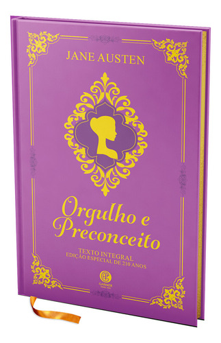 Libro Orgullo y prejuicio de Jane Austen Edición especial de lujo de 210 años, tapa dura, 2023, en la editorial portuguesa Garnier