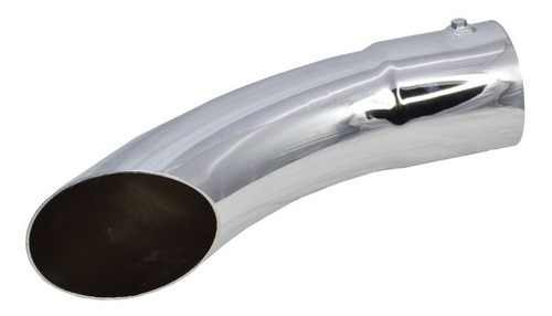 Puntera Terminal Cola De Escape Cromada Curva 4,5'' X 440mm