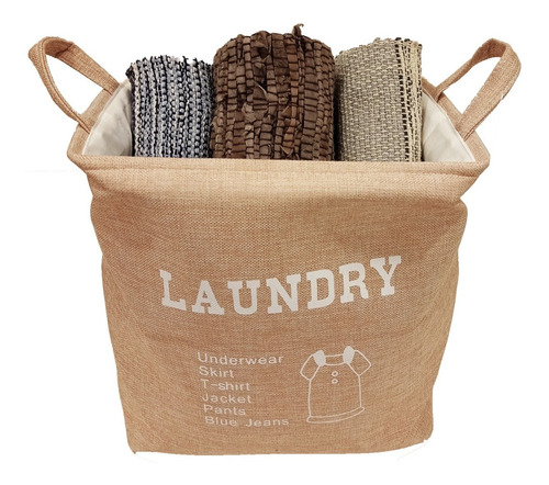 Cesto Laundry Para Plegable Con Manija 37 Cm / Sheshu Home