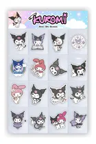 Comprar Stickers Kuromi Calcos Vinilo Display 16u. Auto Termo Compu