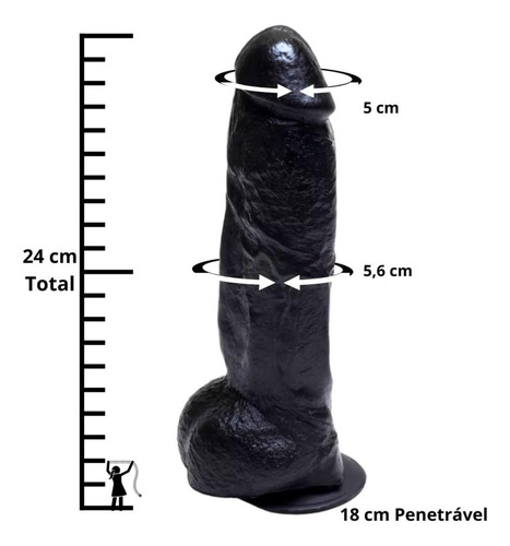 Pinto Pênis Pau De Borracha Grande Egrosso Piroca Rola Preta