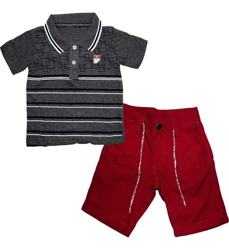 Conjunto Infantil Menino Camisa Polo