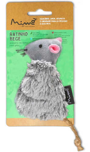 Ratón Catnip Grey - Mimo - Pp135