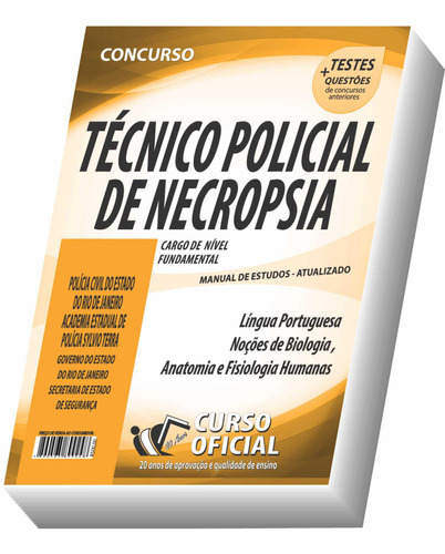 Pc Rj Necropsia - Técnico Policial De Necropsia: Apostila Pc-rj 2022 - Técnico Policial De Necropsia De 3ª Classe, De A Mundial. Editora Mundial, Capa Mole, Edição 2023 Em Português, 2022