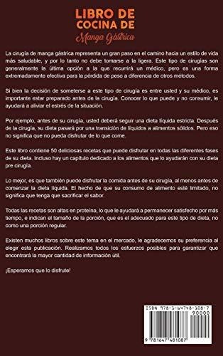 Libro De Cocina De Manga Gastrica Un Libro De Cocina Bariat, De Newman, Luke. Editorial Bravex Publications, Tapa Dura En Español, 2019