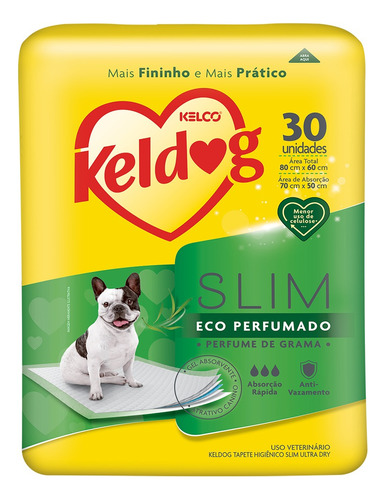 Tapete Higiênico Kelco Keldog Slim 30un 80x60cm