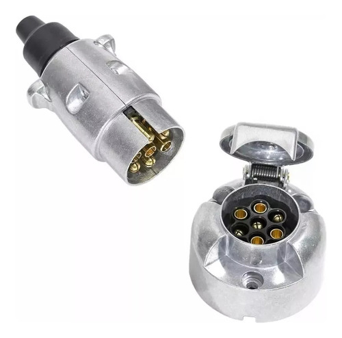 Foco Led Carro De Arrastre Enchufe Macho Hembra Conexion