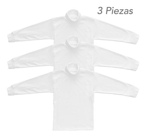 Imagen 7 de 8 de Pañalero Mameluco Cuello De Tortuga 100% Algodon 3 Pack