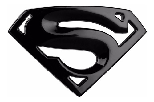 Sticker Carro Moto Dc - Metal Modelo Simbolo Superman Negro