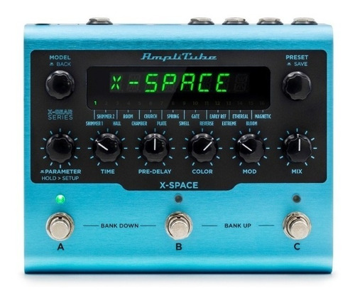 Pedal de efecto IK Multimedia AmpliTube X-GEAR X-SPACE  azul