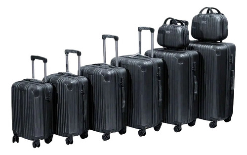 Juego Set 8 Maletas Rigidas Resistente Bolsas Viaje 4 Ruedas