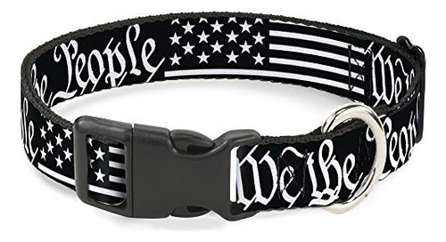 Collar De Perros Plástico Clip Americana Bandera We R2tnl