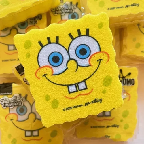 Bob Esponja Dreno Da Pia Cremalheira Cesta Esponja Titular Engraçado  Cozinha Armazenamento Desenhos Animados Anime Bonito Sink Rag Acessórios  Esponja Lava-louça