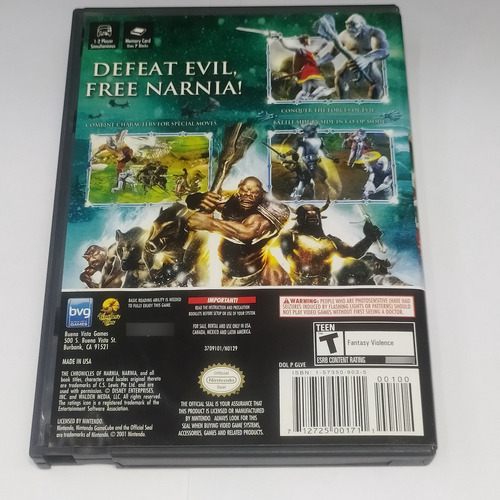 Narnia Game Cube (Reacondicionado)